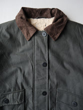 Load image into Gallery viewer, Waxed Bomber Jacket with Corduroy Collar - XL
