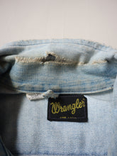 Load image into Gallery viewer, 1960s Wrangler 124MJ Selvedge Denim Jacket with Repairs - L
