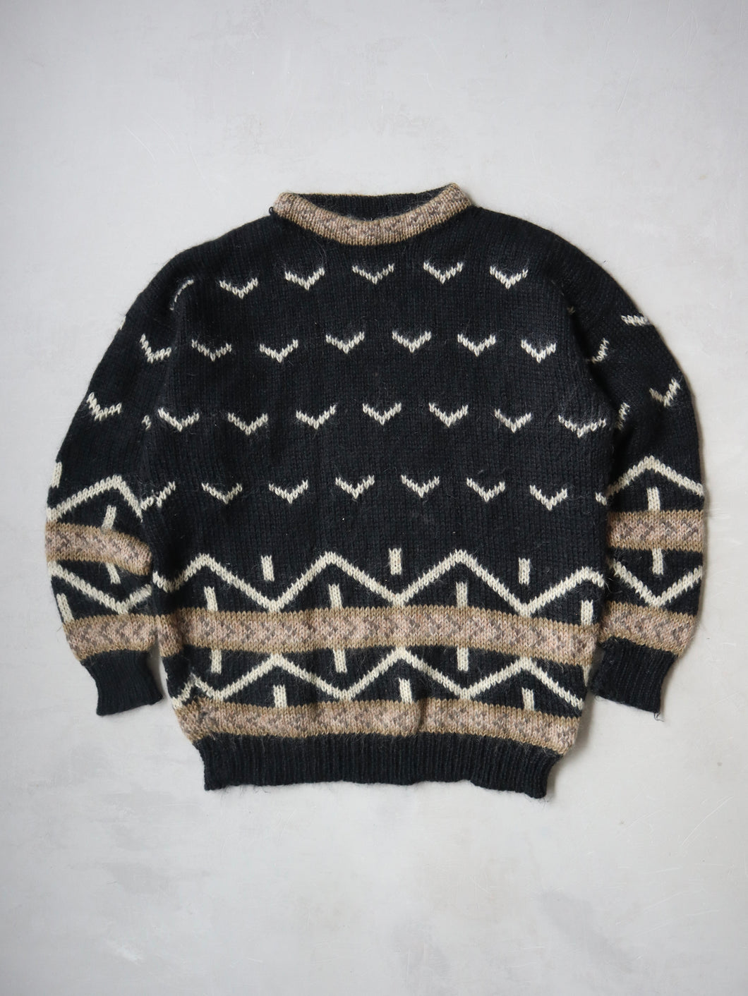1980's Stuga Tasmania Shag Style Knit Sweater - L