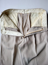 Load image into Gallery viewer, 1950s Haspel Drop Loop Striped Pleated Pants - 29"

