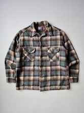 Load image into Gallery viewer, 1970s Pendleton Plaid Loop Collar Board Shirt - M
