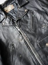 Load image into Gallery viewer, 1970s Distressed Schott Perfecto Leather Biker Jacket - S
