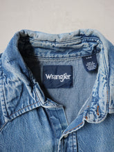 Load image into Gallery viewer, 1990&#39;s Faded Wrangler Pearl Snap Chambray Shirt - L
