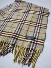 Load image into Gallery viewer, 1980&#39;s Burberry&#39;s Nova Check Cashmere Scarf
