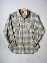 Load image into Gallery viewer, 1970s Pendleton Shadow Plaid Flannel Shirt - L
