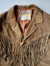 Load image into Gallery viewer, 1980s Tough Leather Western Fringe Leather Jacket - XL

