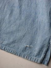 Load image into Gallery viewer, 1970s Chambray Pullover Work Shirt - L
