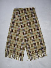 Load image into Gallery viewer, 1980&#39;s Burberry&#39;s Nova Check Cashmere Scarf
