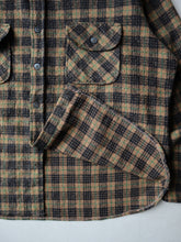 Load image into Gallery viewer, 1970s Wool &amp; Linen Blend Check Shirt - L

