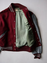 Load image into Gallery viewer, 1970s Wool &amp; Leather Varsity Bomber Jacket - L
