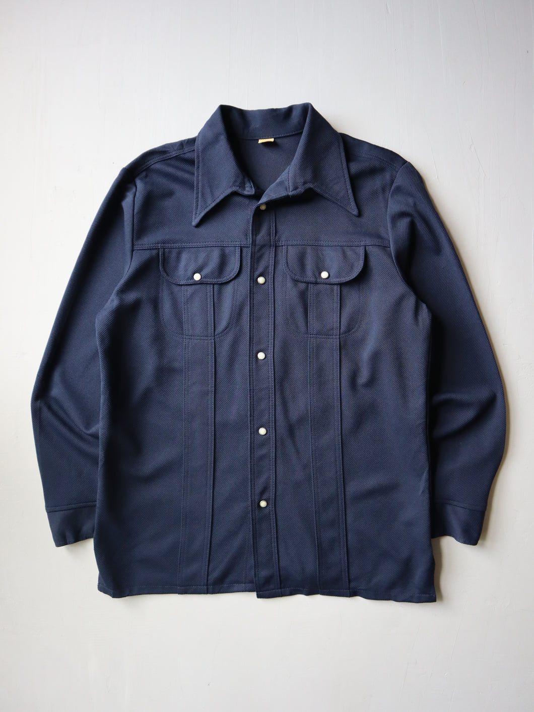1970s Pearl Snap Overshirt - L