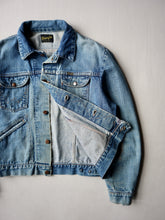 Load image into Gallery viewer, 1960/70s Repaired Wrangler 124MJ Selvedge Denim Jacket - M

