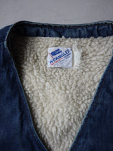 Load image into Gallery viewer, 1970&#39;s Wrangler Sherpa Lined No-Fault Denim Vest - S
