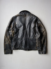 Load image into Gallery viewer, 1950s Distressed Leather Biker Jacket - L
