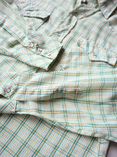 Load image into Gallery viewer, 1970s Distressed Western Pearl Snap Shirt - XS/S
