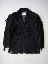 Load image into Gallery viewer, 1980&#39;s Wilsons Suede Leather Western Fringe Jacket - XL
