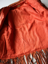 Load image into Gallery viewer, 1970s Suede Leather Fringe Jacket - M
