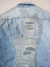 Load image into Gallery viewer, 1960s Wrangler 124MJ Selvedge Denim Jacket with Repairs - L
