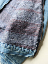 Load image into Gallery viewer, 1970s Distressed Big Ben Blanket Lined Denim Jacket - S

