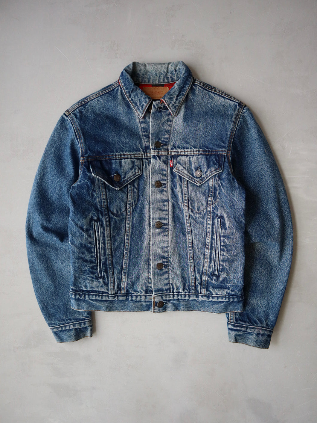 1980s Made in USA Levi's Flannel Lined Denim Jacket - XS