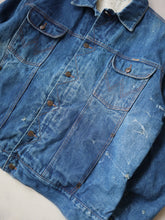 Load image into Gallery viewer, 1980&#39;s Distressed Wrangler Lined Denim Jacket - XL
