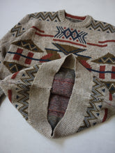 Load image into Gallery viewer, 1980s Geometric Knit Sweater - M

