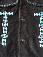 Load image into Gallery viewer, 1970&#39;s Native American Suede Leather Fringe Jacket - XL
