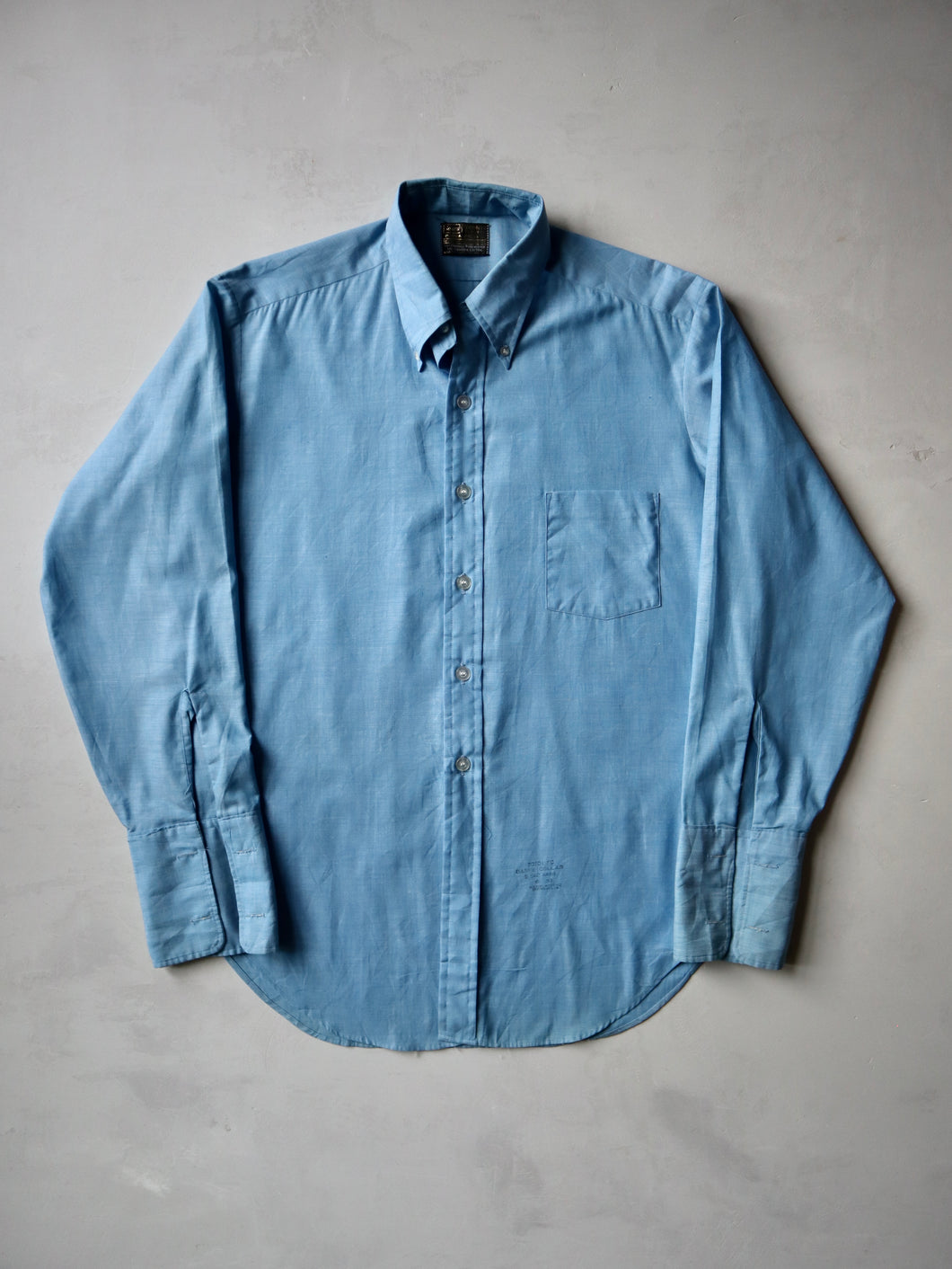 1970's Sears Perma-Prest French Cuff Shirt - L