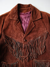 Load image into Gallery viewer, 1970s Suede Leather Fringe Jacket - S

