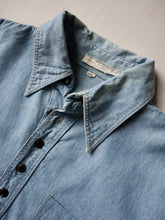 Load image into Gallery viewer, 1970s Chambray Pullover Work Shirt - L
