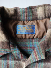 Load image into Gallery viewer, 1970s Pendleton Plaid Loop Collar Board Shirt - M
