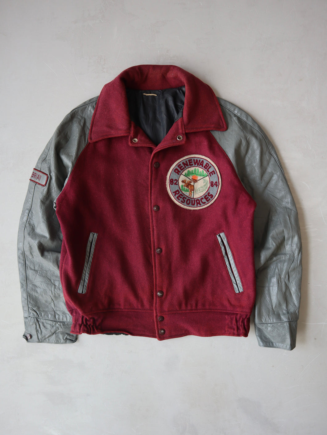 1980s Renewable Resources Varsity Jacket - L