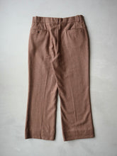 Load image into Gallery viewer, 1970&#39;s Mini Check Wool Bootcut Pants - 31&quot;
