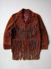 Load image into Gallery viewer, 1970s Suede Leather Fringe Jacket - S
