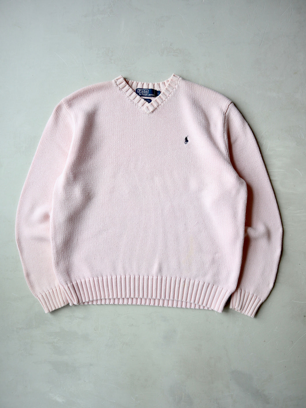 1990s Polo Ralph Lauren Cotton Knit Sweater - L