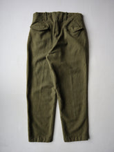 Load image into Gallery viewer, 1950s Norwegian Army Wool Pleated Pants - 32"
