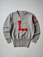 Load image into Gallery viewer, 1940s Lassies Varsity Wool Knit Sweater - S

