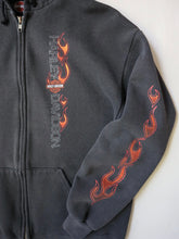Load image into Gallery viewer, Faded Harley Flame Zip Up Hoodie - M
