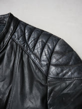 Load image into Gallery viewer, 1980&#39;s Distressed Moto Biker Leather Jacket - S
