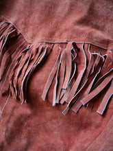 Load image into Gallery viewer, 1970s Suede Leather Fringe Jacket - M
