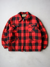 Load image into Gallery viewer, 1970&#39;s Montgomery Ward Buffalo Plaid Zip Up Jacket - XL
