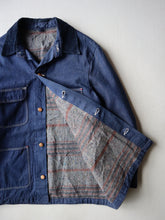 Load image into Gallery viewer, 1960/70s Wrangler Blanket Lined Denim Chore Jacket - L
