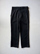 Load image into Gallery viewer, 1970&#39;s Action Flex Black Slacks - 32&quot;
