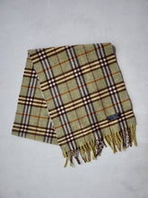 Load image into Gallery viewer, 1980&#39;s Burberry&#39;s Nova Check Cashmere Scarf
