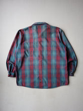Load image into Gallery viewer, 1980s Distressed OshKosh Shadow Plaid Style Flannel Shirt - XL
