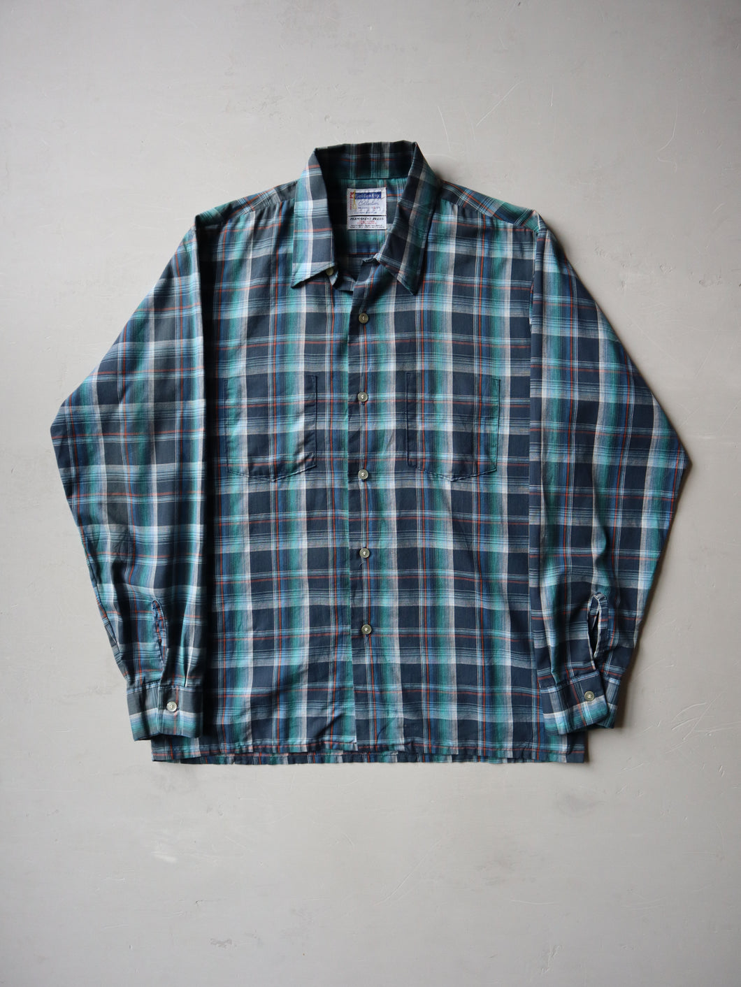 1960's Golden Key Permanent Press Shirt - L