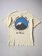 Load image into Gallery viewer, 1970s Race to The Top Flock Print T-Shirt - S
