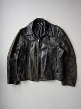 Load image into Gallery viewer, 1950s Distressed Leather Biker Jacket - L
