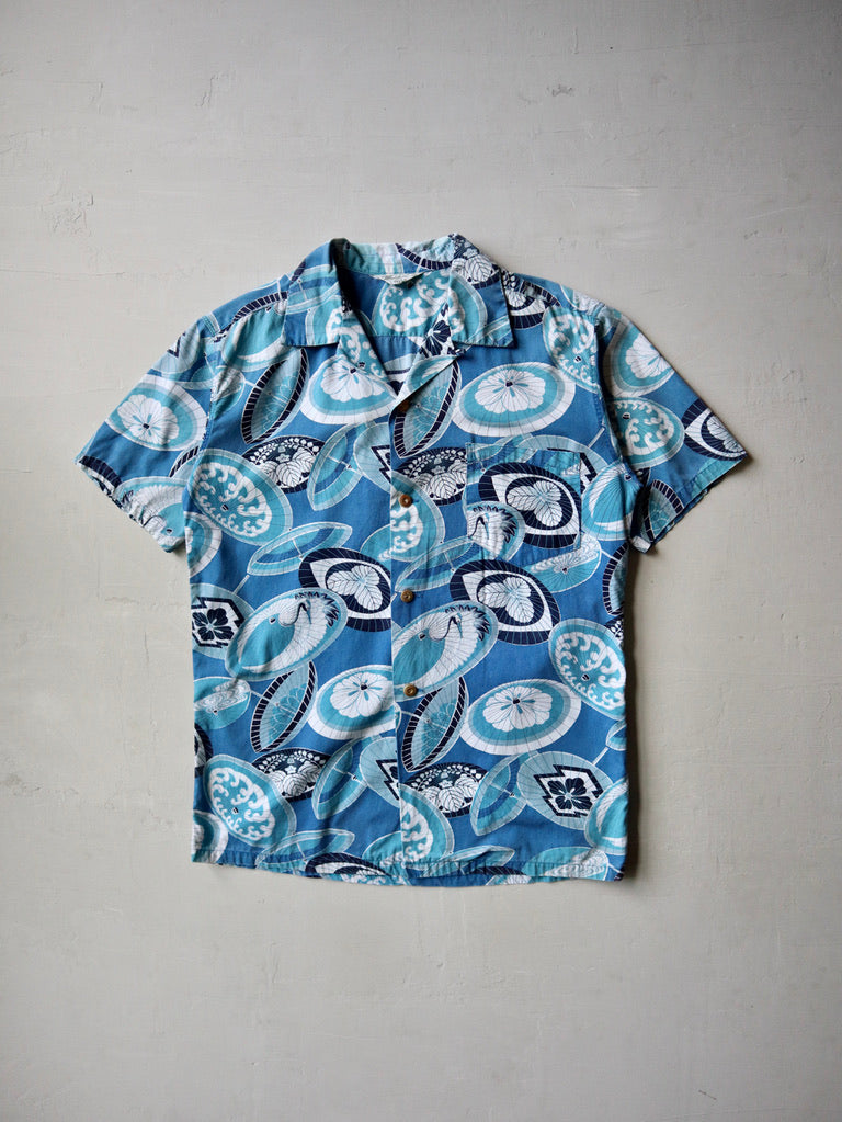 1960's Malihini Hawaiian Loop Collar Shirt - M