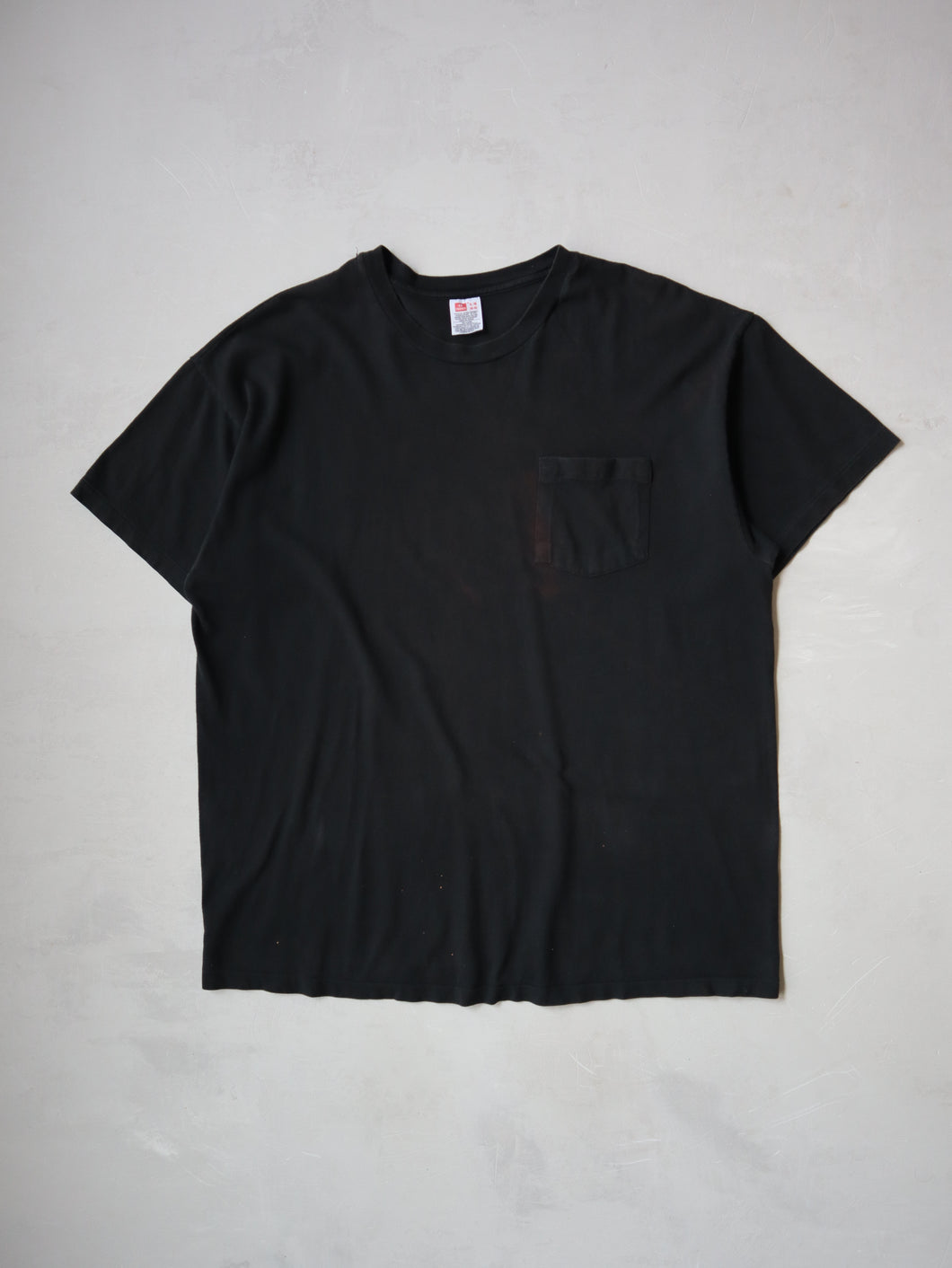 1990's Black Single Stitch Pocket Tee - L